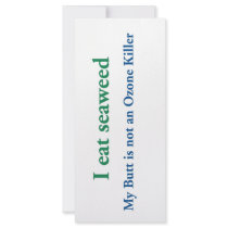 I Eat Seaweed rack cards