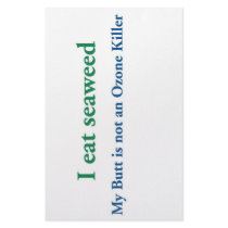 I Eat Seaweed stationery by DecorativeWallDecor I Eat Seaweed stationery