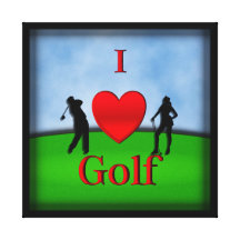 I el golf del corazón envolvió la impresión de la  lona envuelta para galerias