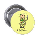 I Embroider Stick Figure Buttons