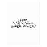 I Fart Whats Your Super Power 2 Postcards