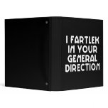 I Fartlek In Your General Direction Vinyl Binder