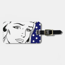 I Feel Dirty Cartoon Girl Tag For Luggage
