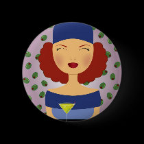 I Feel Fine (Red Head) buttons
