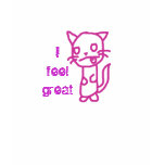 "I feel great" T-Shirt pink (Max)