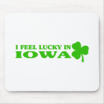I feel lucky in Iowa Mouse Pads