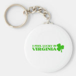 I feel lucky in Virginia Keychain