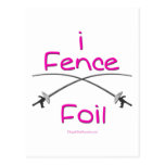 i Fence Foil (pistol grip) PINK Post Cards