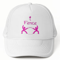 I Fence (pink) hats by swordmistress I Fence (pink) hats