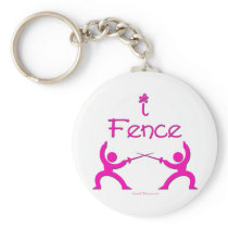 I Fence (pink) Key Chain