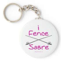 i Fence Sabre (PINK) Keychains