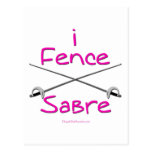 i Fence Sabre (PINK) Postcard