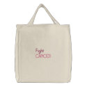 I fight cancer embroidered bag embroidered bags by Cancerjourney I fight cancer embroidered bag embroidered bags
