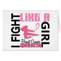 I Fight Like A Girl 3.2 Breast Cancer Card