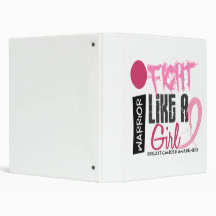 I Fight Like A Girl 4.1 Breast Cancer Binder