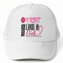 I Fight Like A Girl 4.1 Breast Cancer Hat