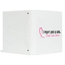 I Fight Like A Girl 6.1 Breast Cancer Binder