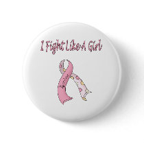I FIGHT like a girl Breast Cancer Survivor buttons