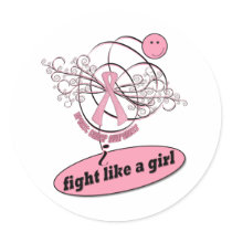 i Fight like a girl Stickers