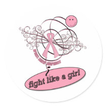 i Fight like a girl Stickers