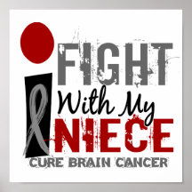 I Fight With My Niece Brain Cancer Print