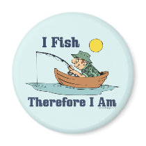 I Fish, Therefore I Am magnets