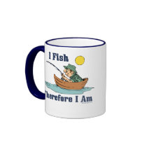 I Fish, Therefore I Am mugs