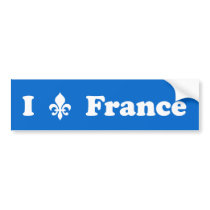 I Fleur-de-Lis France Bumper Sticker bumper stickers