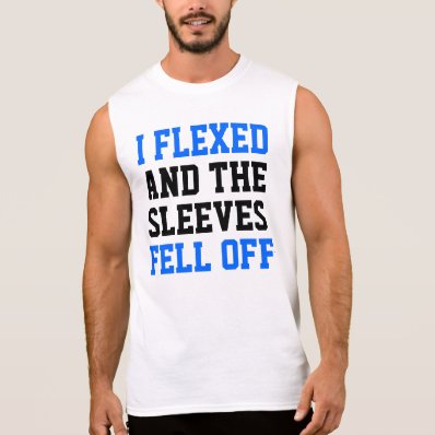 I Flexed and the Sleeves Fell Off Blue/Blk Ult.Tee