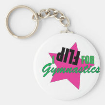 I Flip for Gymnastics keychains