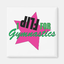 I Flip for Gymnastics Magnet