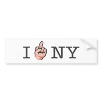 I Flip Off NY Bumper Sticker bumper stickers by goodstuffyo I Flip Off NY Bumper Sticker bumper stickers