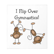 I Flip Over Gymnastics Memo Pads