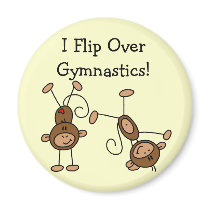 I Flip Over Gymnastics Tshirts and Gifts magnets