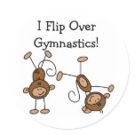 I Flip Over Gymnastics Tshirts and Gifts Stickers