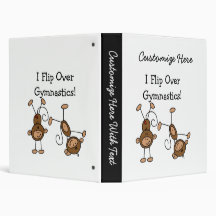 I Flip Over Gymnastics Vinyl Binders