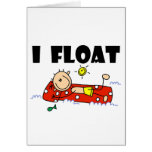 I Float Stick Figure  cards
