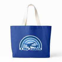 I fly coach travel tote bag