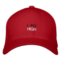 I FLY, HIGH embroidered hats