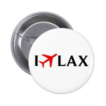 I Fly LAX - Los Angeles International Airport Pins