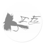 I Fly Round Stickers