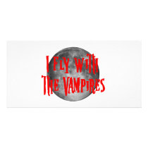 I Fly With The Vampires photo cards by ColorShow I Fly With The Vampires photo cards