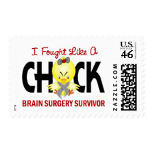 I Fought Like A Chick 1 Brain Surgery Survivor Stamps