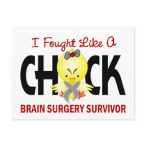 I Fought Like A Chick 1 Brain Surgery Survivor Postcards