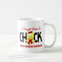 I Fought Like A Chick Heart Disease Survivor Coffee Mug