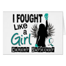 I Fought Like A Girl 26S Cervical Cancer Greeting Card