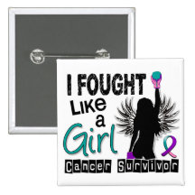 I Fought Like A Girl 26S Thyroid Cancer Survivor Buttons