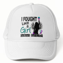 I Fought Like A Girl 26S Thyroid Cancer Survivor Trucker Hats