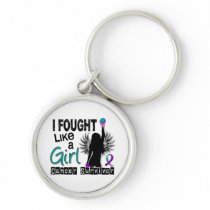 I Fought Like A Girl 26S Thyroid Cancer Survivor Key Chain