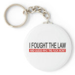 I fought the law keychain